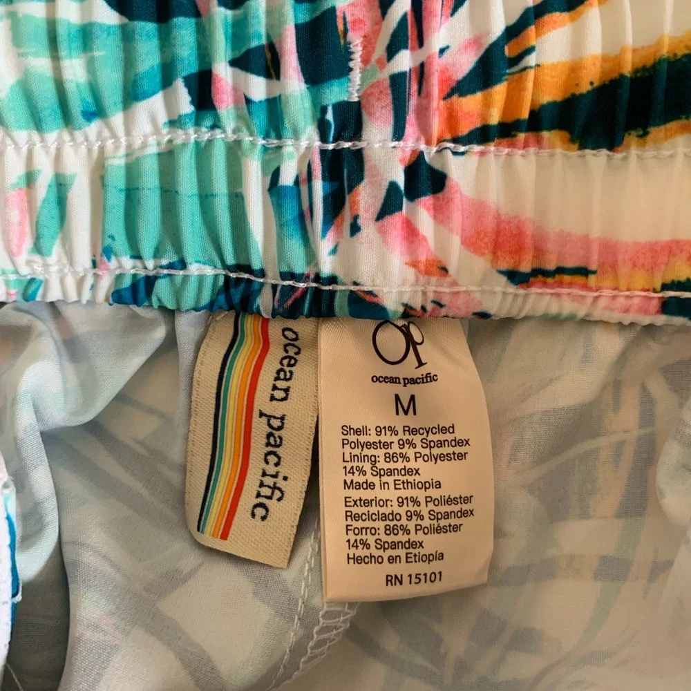 2/$10 OP women’s swim shorts. NWOT. Size medium. Tropical print & colors. - Picture 8 of 8